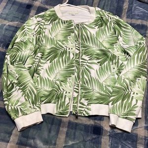 Woman’s Green Leaf Varsity Jacket
